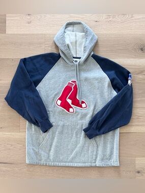 Vintage Lee Sportswear Boston RedSox MLB Baseball Pullover Hooded Sweatshirt